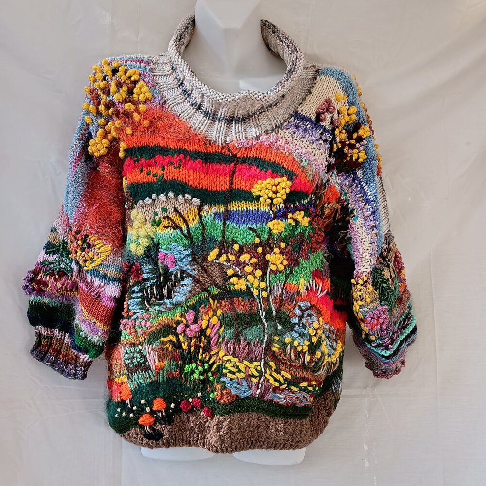 NEW Sweater tunic  warm women`s M-L-XL wool cashmere cotton baby acrylic, mohair